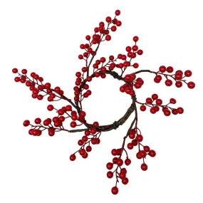 10" Matte Goose Berry Candle Ring | TA