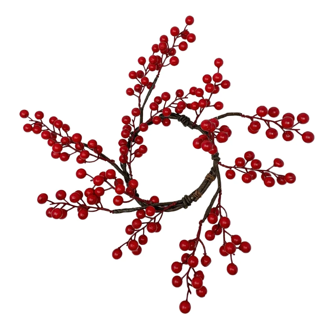 10" Matte Goose Berry Candle Ring | TA