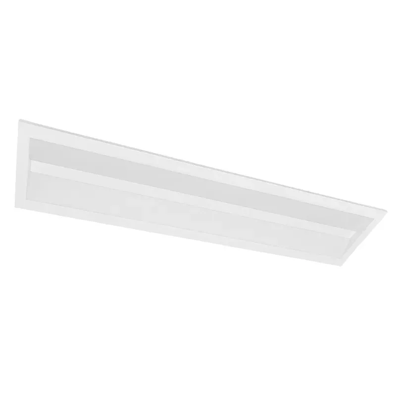 1x4 Architectural Sloped-Lens Troffer, 4500 Lumen Max, Wattage and CCT Selectable, 120-277V