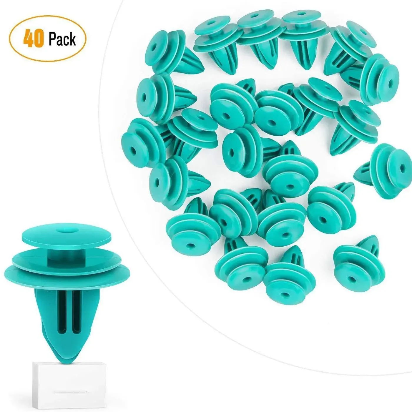 25 Pcs Toyota Head 18mm Hole 9mm Trim Door Panel Retainer Clips For Sienna Corolla Camry Tacoma Tundra Sequoia Matrix Prius RAV4 Scion Avalon Land Cruiser