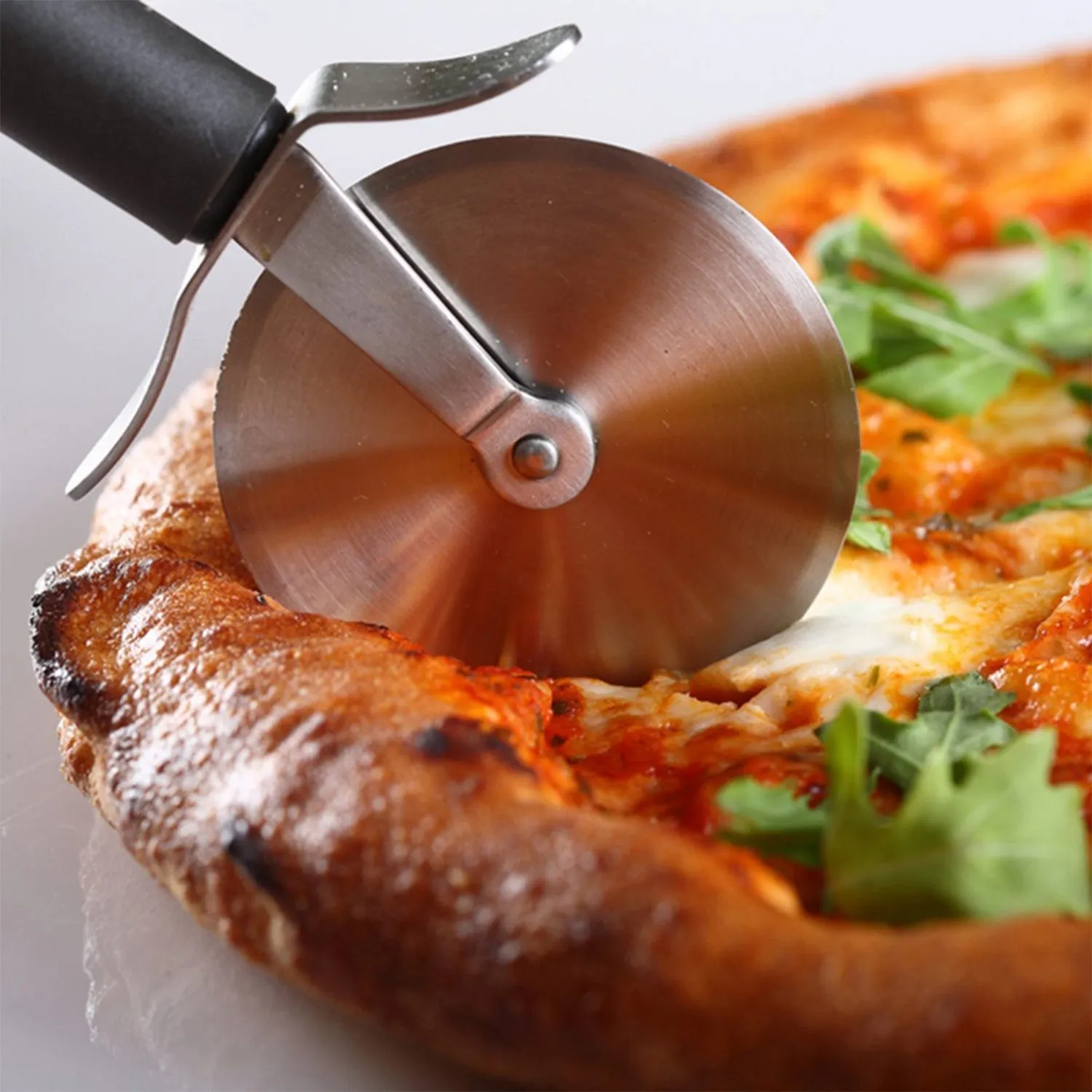 2732 Stainless Steel Pizza Cutter, Pastry Cake Slicer, Sharp, Wheel Type