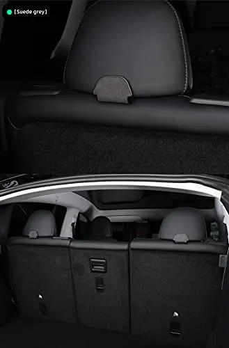 2nd Row Rear Seat Headrest Trunk Storage Hooks for Tesla Model Y (Red Suede)