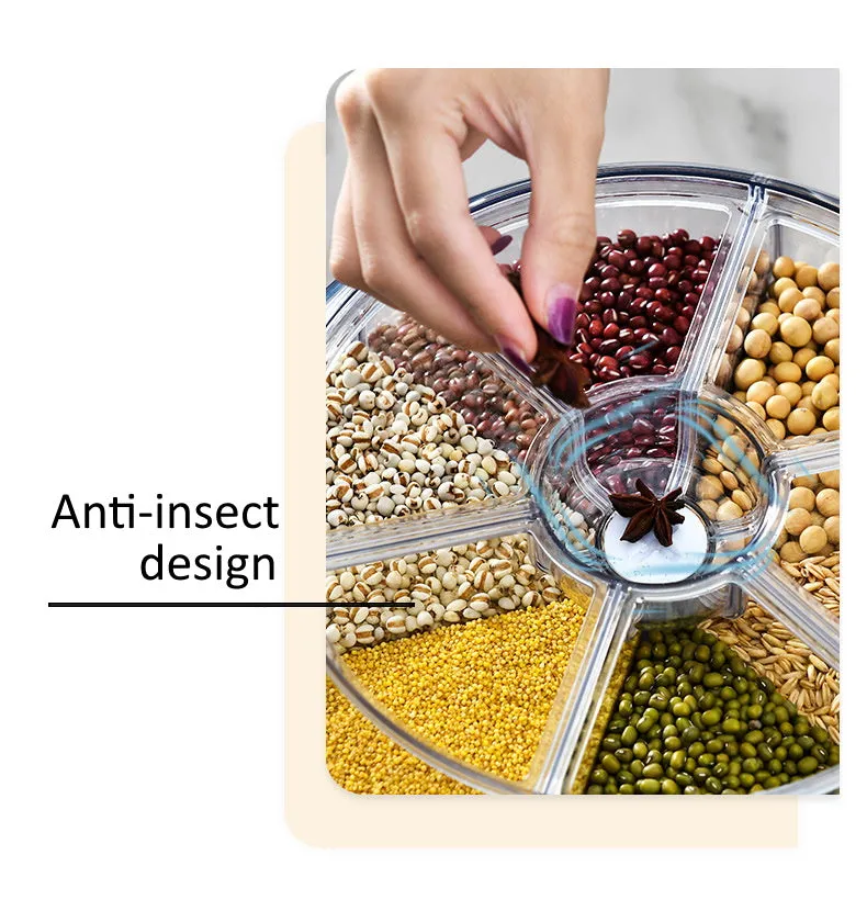 360° Rotating Dry Food and Grain Storage Dispenser