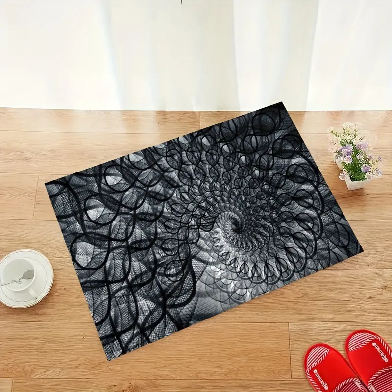 3D Vision Area Rug: Non-Slip, Creative Three-Dimensional Floor Mat for Abstract Living Room Decor