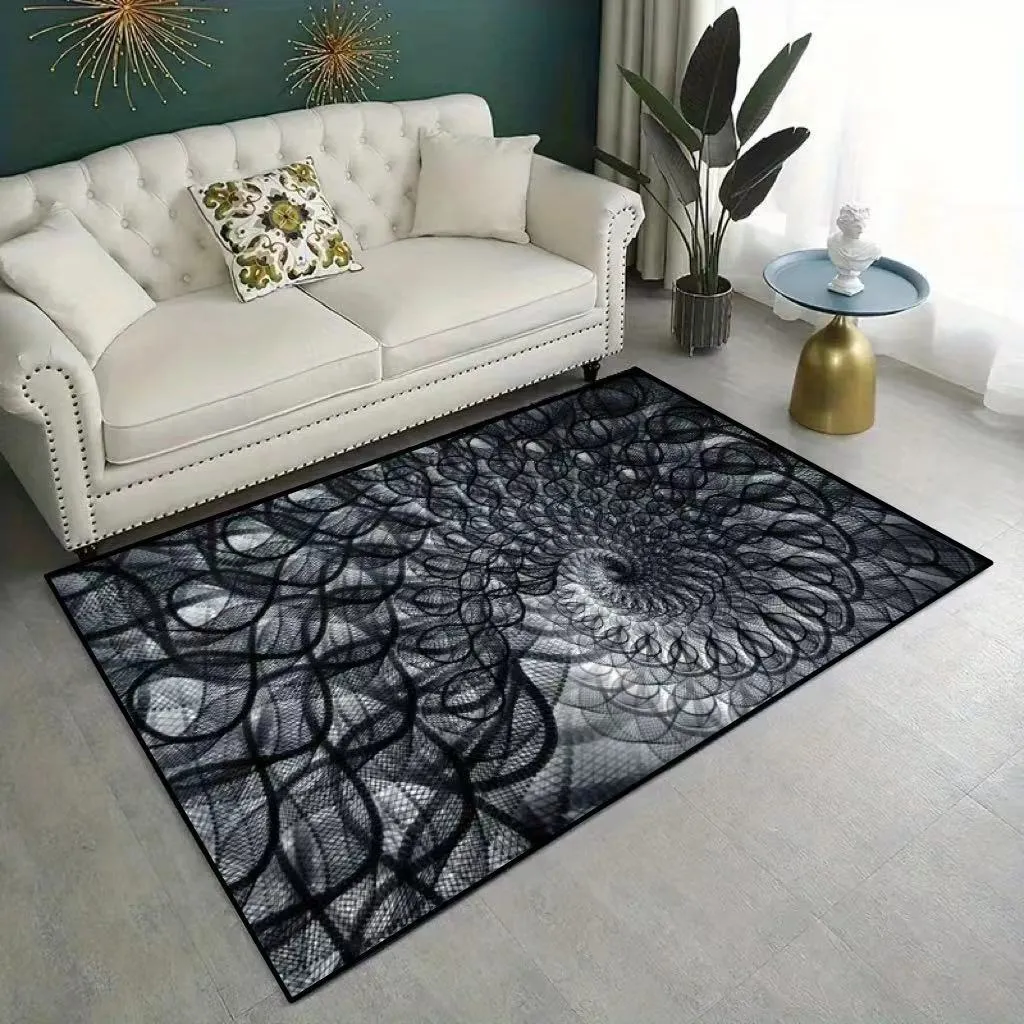 3D Vision Area Rug: Non-Slip, Creative Three-Dimensional Floor Mat for Abstract Living Room Decor