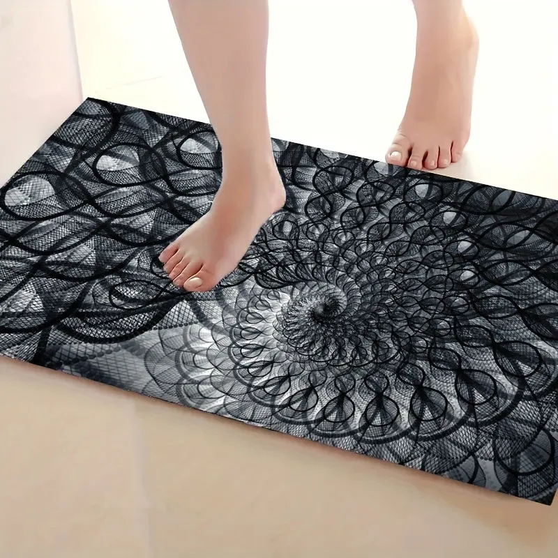 3D Vision Area Rug: Non-Slip, Creative Three-Dimensional Floor Mat for Abstract Living Room Decor