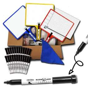 #55386 SET OF 24 CUSTOMIZABLE WHITEBOARDS HANDHELD WITH CLEAR DRY ERASE