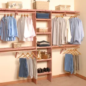 6' Deluxe Solid Wall Closet Organization Kit (73.5") | 12.5" Deep