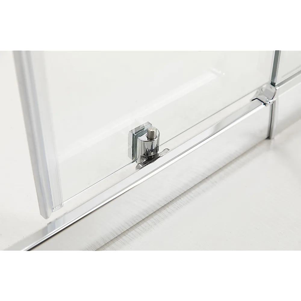 900x900mm Double Sliding Shower Screen, 6mm Glass, Chrome