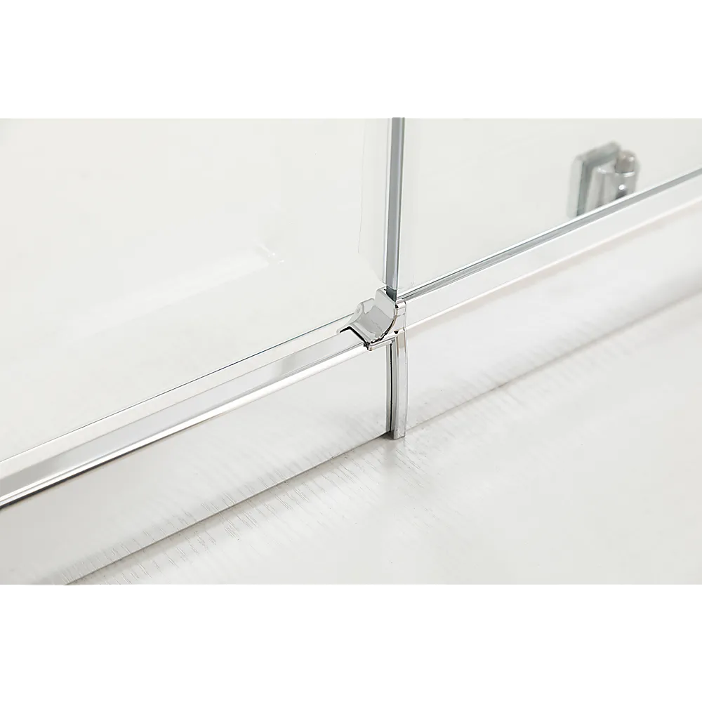 900x900mm Double Sliding Shower Screen, 6mm Glass, Chrome