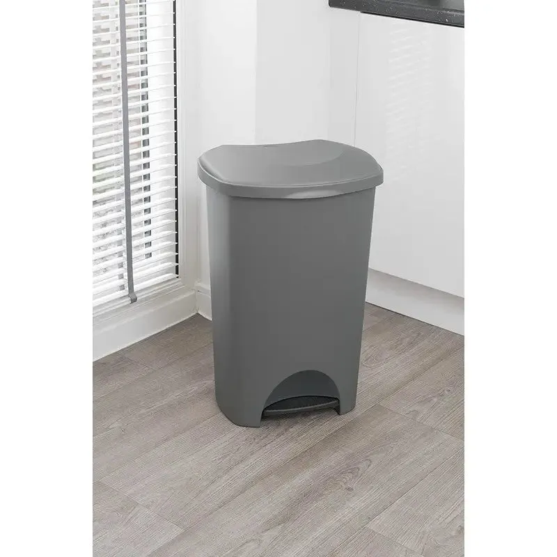 Addis 50 Litre Pedal Waste Bin - Black / Linen Available