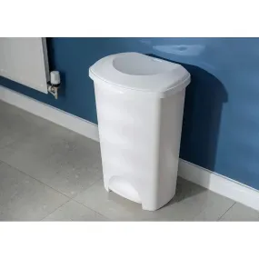 Addis 50 Litre Pedal Waste Bin - Black / Linen Available