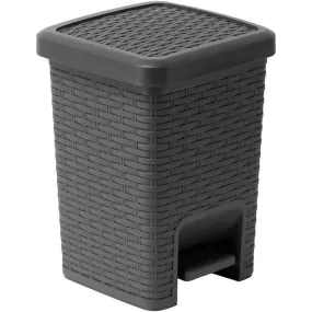 Addis Rattan Effect Pedal Bin 6L - Choose your Colour