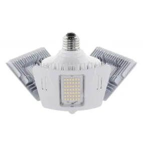 Adjustable LED Utility Light with Motion Sensor, 60 Watts, 5900 Lumens, 4000K, E26 Base, 120-277V