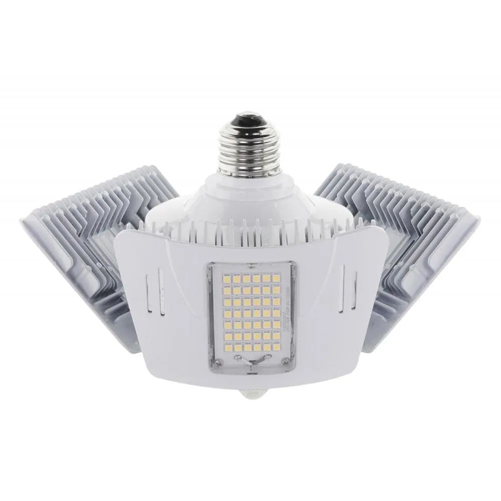 Adjustable LED Utility Light with Motion Sensor, 60 Watts, 5900 Lumens, 4000K, E26 Base, 120-277V