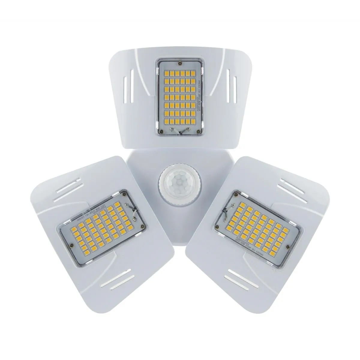 Adjustable LED Utility Light with Motion Sensor, 60 Watts, 5900 Lumens, 4000K, E26 Base, 120-277V