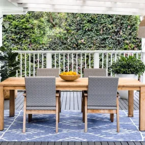 Agatti Tribal Outdoor Large Blue Rug