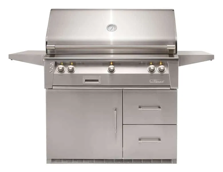 Alfresco 42 inch Standard Grill Sear Zone On Refrigerated Base ALXE-42SZRFG-NG