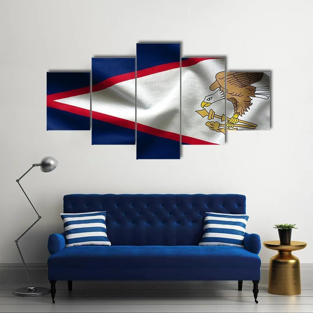 American Samoa Flag Canvas Wall Art