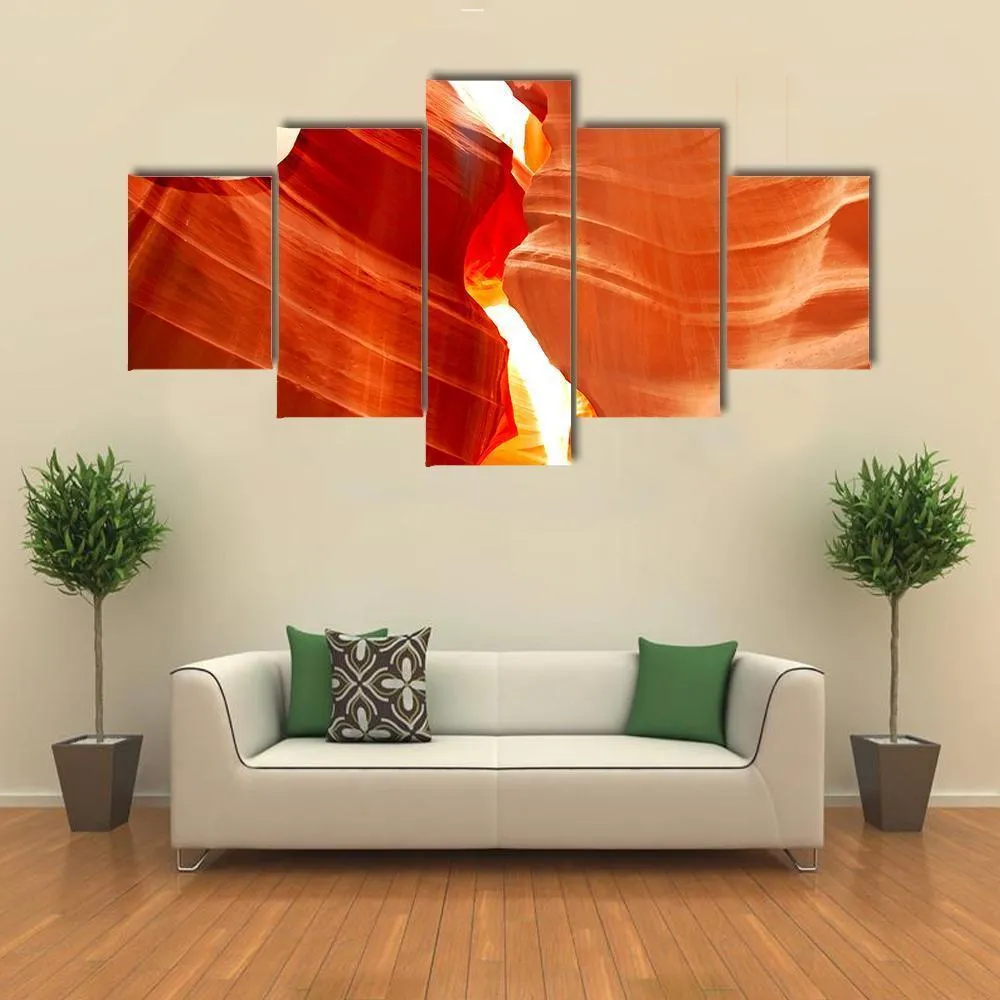 Antelop Canyon In Arizona Canvas Wall Art