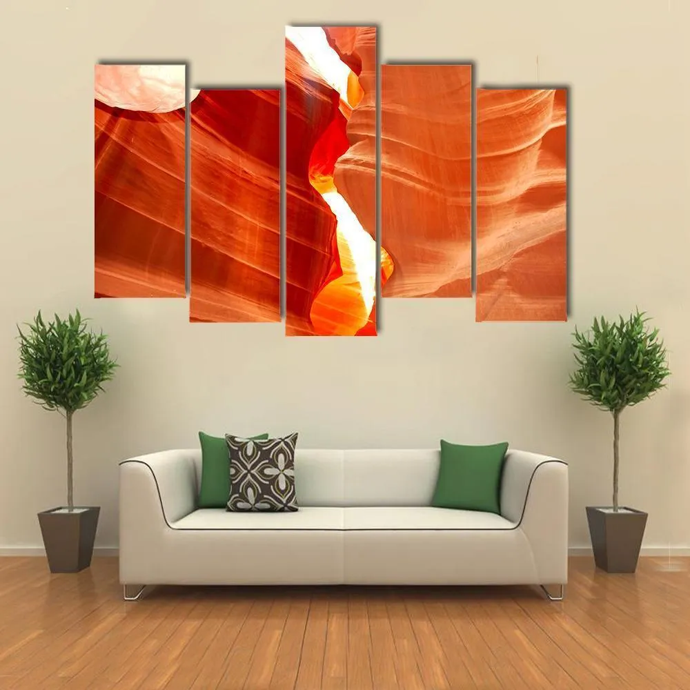 Antelop Canyon In Arizona Canvas Wall Art