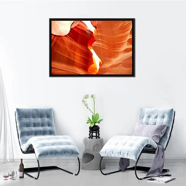 Antelop Canyon In Arizona Canvas Wall Art
