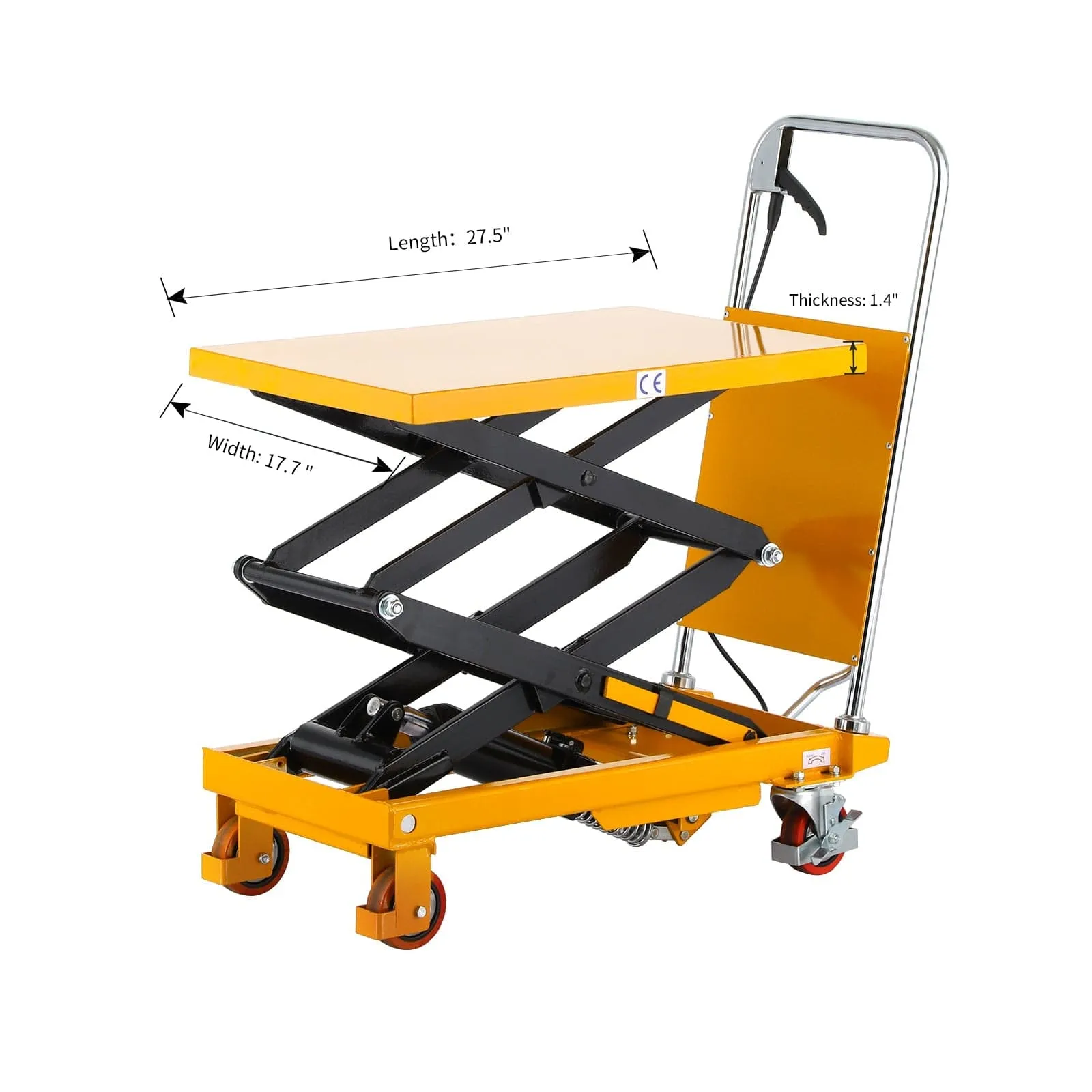 Apollolift Double Scissor Lift Table 330lbs 43.3" Lifting Height - A-2003
