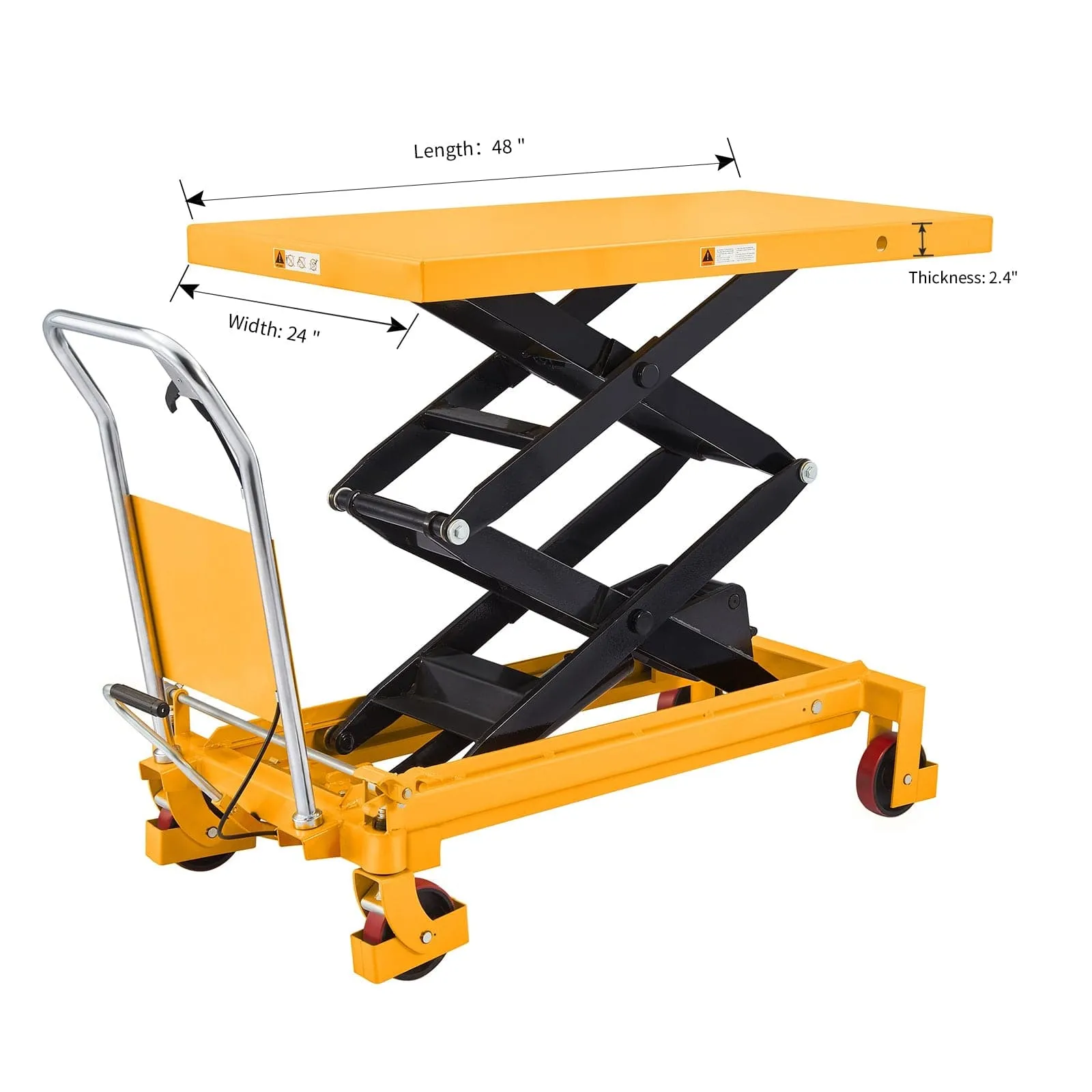 Apollolift Double Scissors Lift Table 1760lbs. 59" lifting height - A-2010