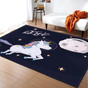Astronaut Unicorn Rug