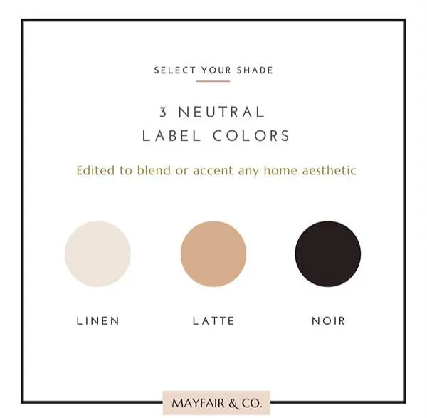 BASIC TEXT Labels - Large (Set of 3)