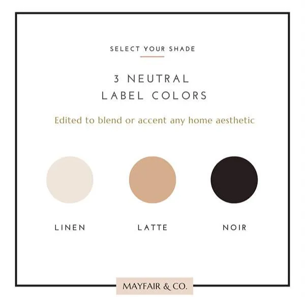 BASIC TEXT Labels - Small (Set of 6)