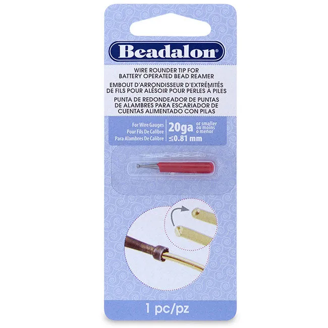 Beadalon Wire Rounder Tip, For Use With Battery Operated Bead Reamer 20 Gauge and Smaller (1 Piece)