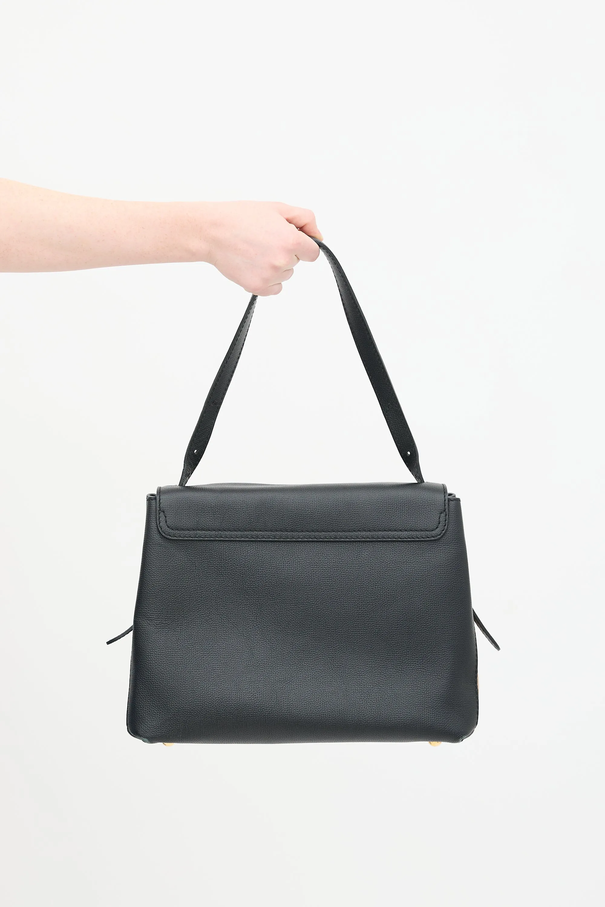Black Leather House Check Camberley Bag