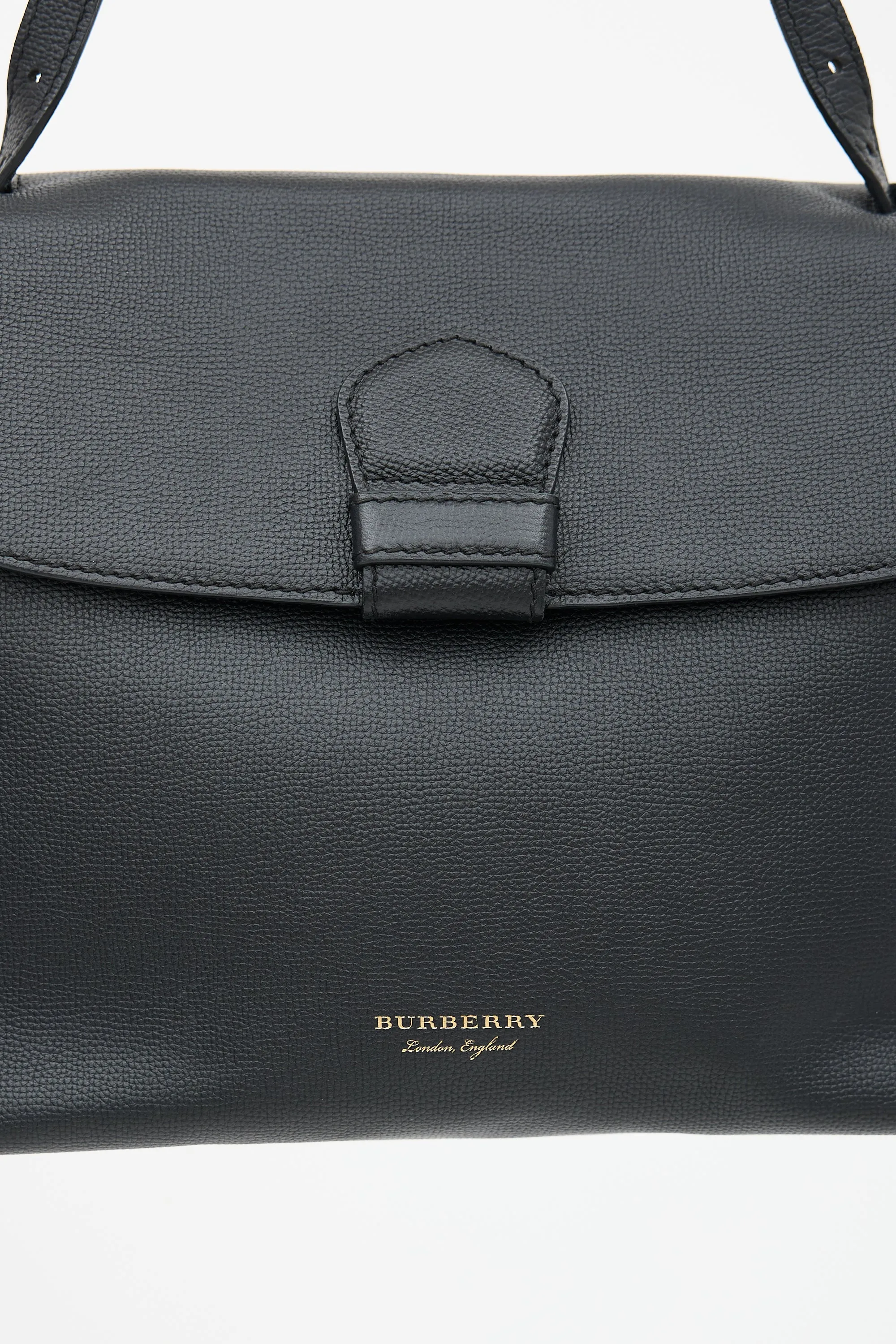 Black Leather House Check Camberley Bag