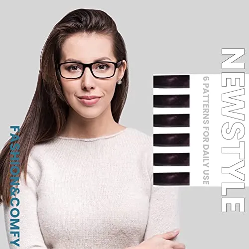 BLS BLUES Reading Glasses for Women/Men Blue Light Blocking, Computer Readers Anti Migraine/Eye Strain Blocker Eyeglasses 6 Packs with Soft Case (Mix1 4.0)
