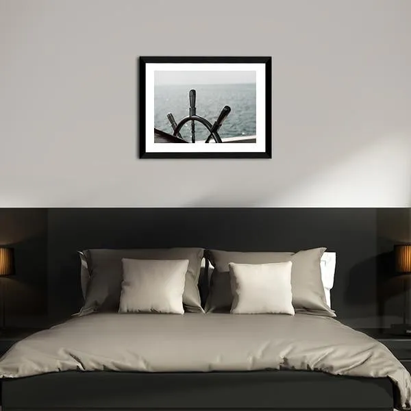 Boat Steering Wheel Canvas Wall Art