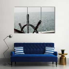 Boat Steering Wheel Canvas Wall Art
