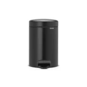 Brabantia Matt Black 3L Slow Close Pedal Bin