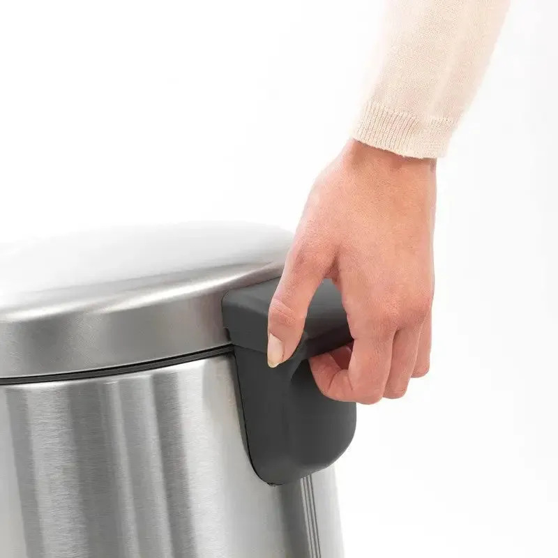 Brabantia NewIcon Pedal Bin 12L - Brilliant Steel