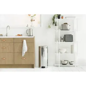 Brabantia NewIcon Pedal Bin 30 Litre - Brilliant Steel