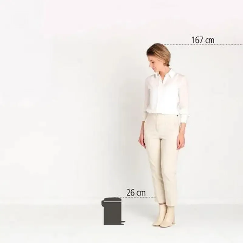 Brabantia NewIcon Pedal Bin 3L - Matt Steel