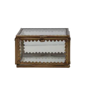 Brass & Glass Box, two sizes