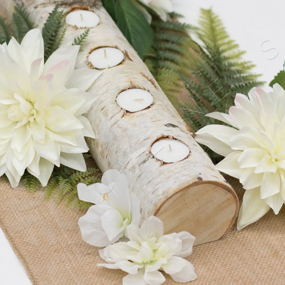 Burlap Table Runner 13"x108" - Natural Tan