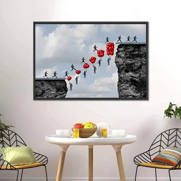 Business Teamwork Success Canvas Wall Art