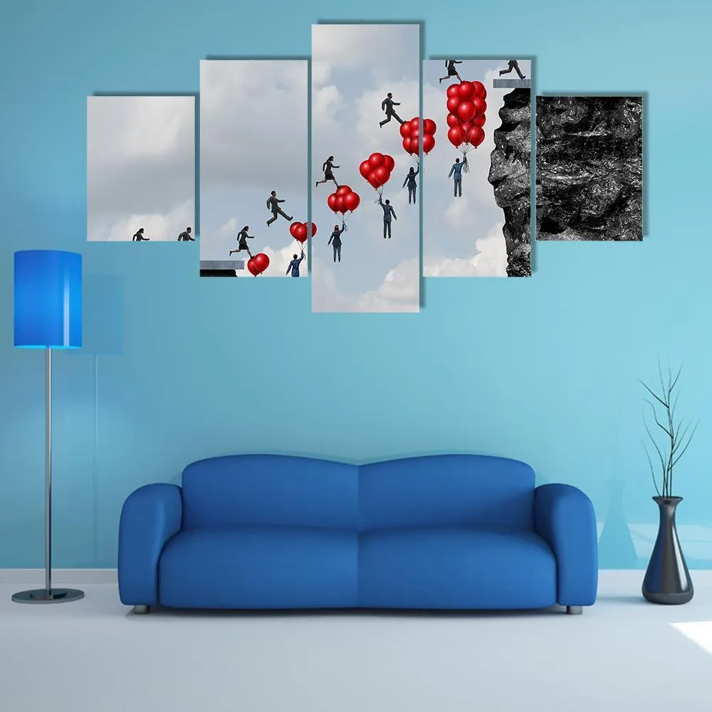 Business Teamwork Success Canvas Wall Art