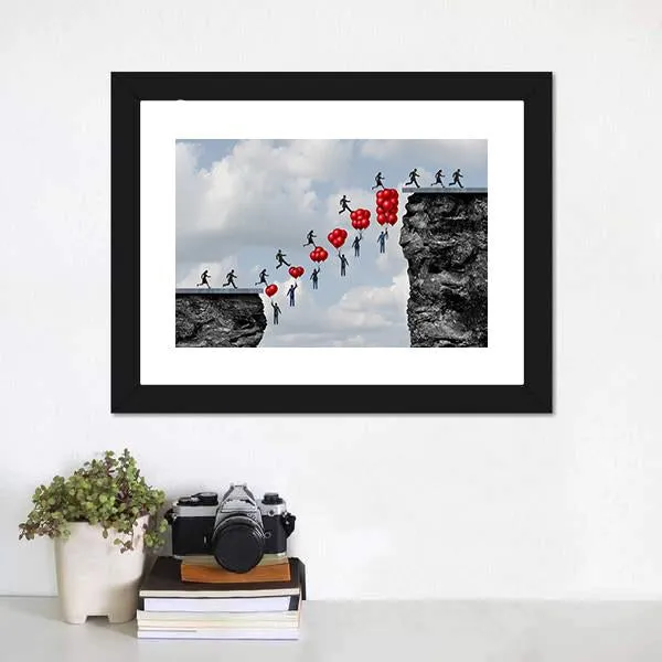 Business Teamwork Success Canvas Wall Art
