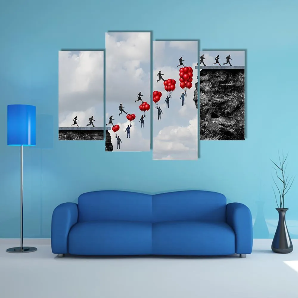 Business Teamwork Success Canvas Wall Art