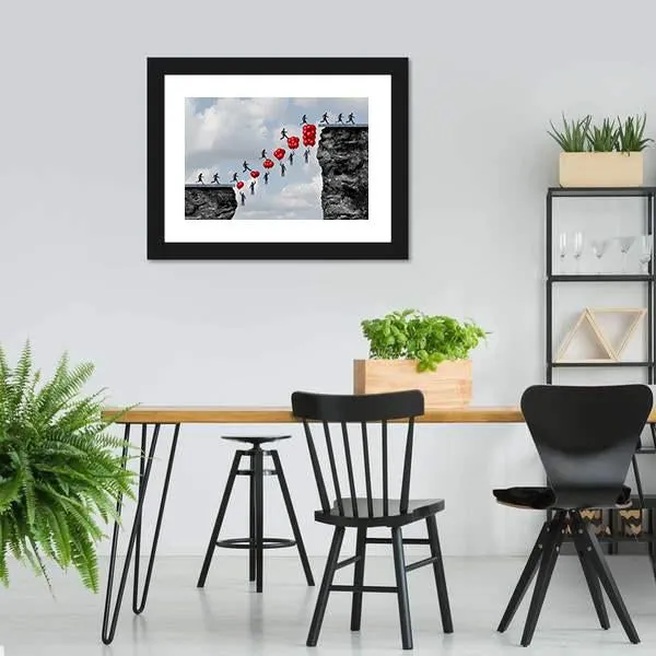Business Teamwork Success Canvas Wall Art