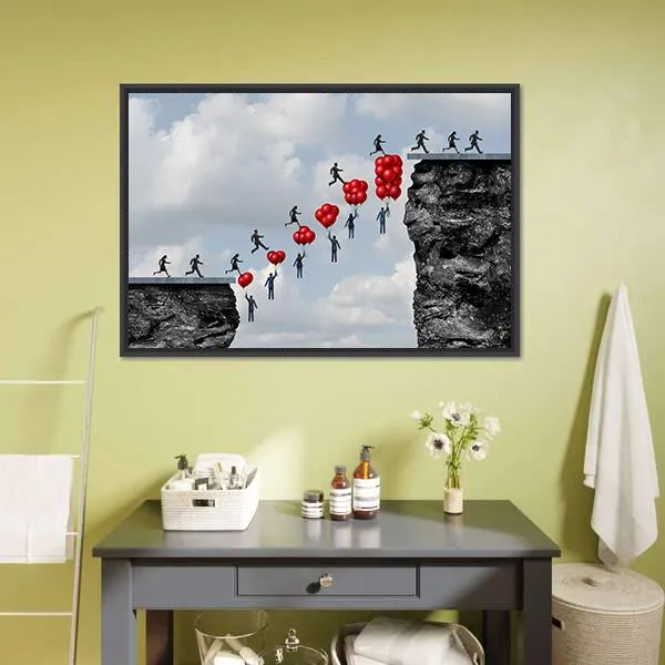 Business Teamwork Success Canvas Wall Art