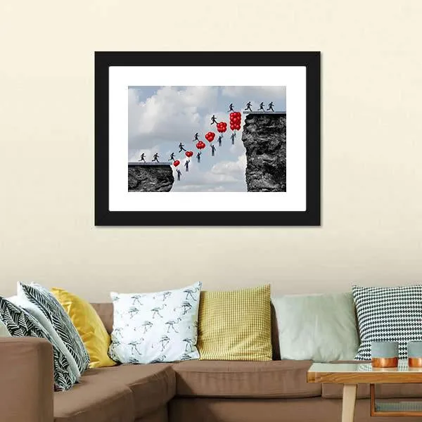 Business Teamwork Success Canvas Wall Art